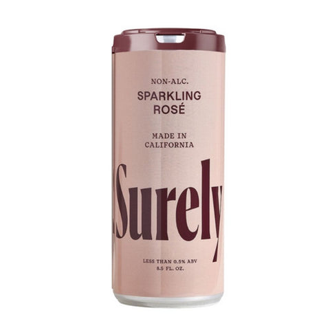Surely, Non Alcoholic Sparkling Rose, 34 Oz(Case Of 6)