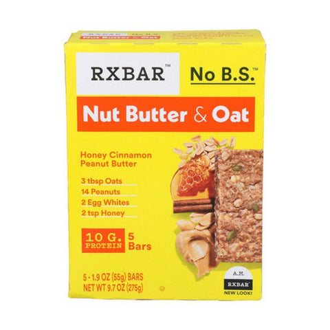 Rxbar, Protein Bar Honey Cinnamon Peanut Butter, 9.7 Oz(Case Of 6)