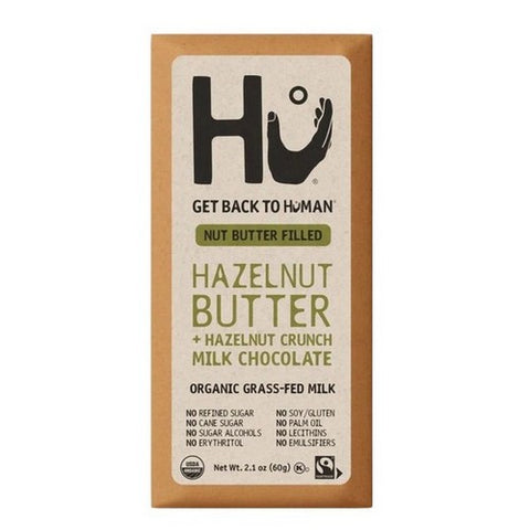 Hu, Hazelnut Butter Plus Hazelnut Crunch Milk Chocolate, 2.1 Oz(Case Of 6)