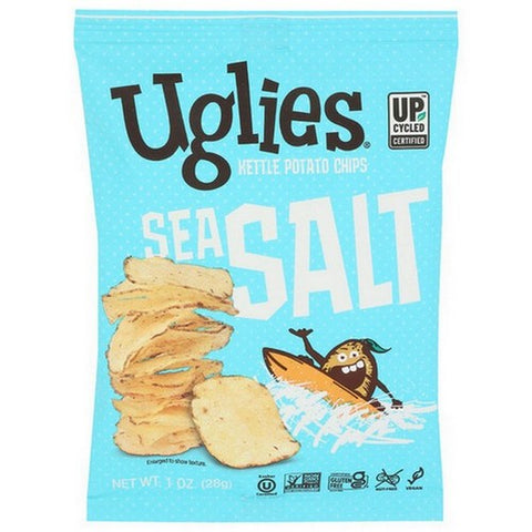 Uglies, Kettle Sea Salt Potato Chips, 1 Oz(Case Of 32)