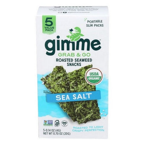 Gimme, Grab And Go Sea Salt Seaweed, 0.7 Oz(Case Of 6)