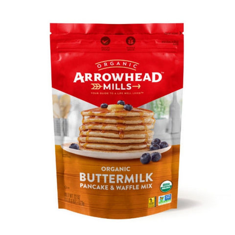 Arrowhead Mills, Organic Buttermilk Pancake And Waffle Mix, 22 Oz(Case Of 6)