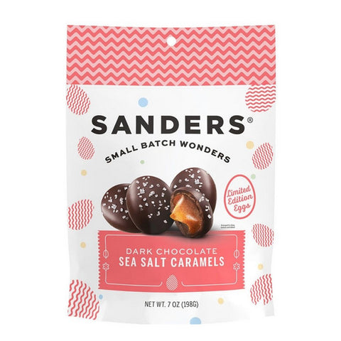 Sanders, Caramel Dark Chocolate Eggs, 7 Oz(Case Of 6)