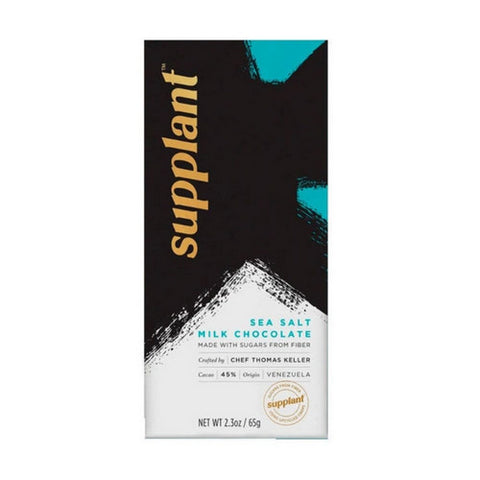 Supplant, Milk Chocolate Sea Salt Bar, 2.3 Oz(Case Of 12)