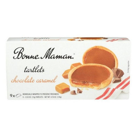 Bonne Maman, Chocolate Caramel Tartlets, 4.76 Oz(Case Of 12)