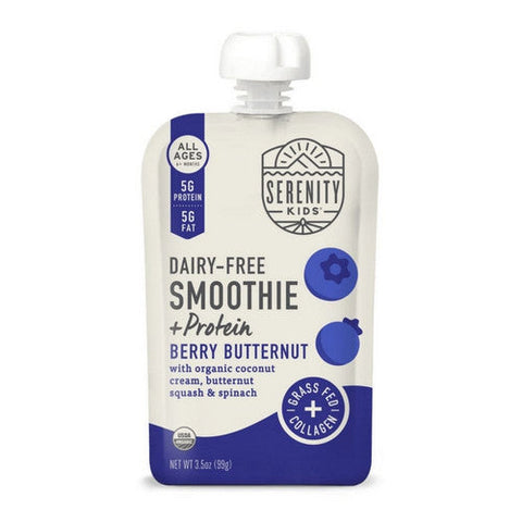 Serenity Kids, Smoothie Plus Protein Berry And Butternut Dairy Free, 3.5 Oz(Case Of 6) Serenity Kids
