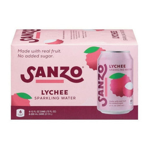 Sanzo, Lychee Sparkling Water, 72 Oz(Case Of 4) Sanzo