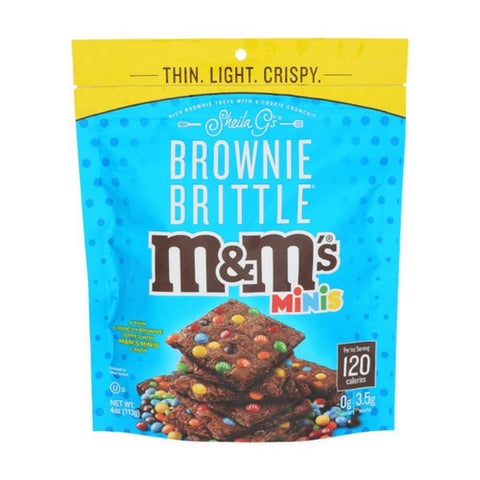 Sheila Gs, M And Ms Minis Brownie Brittle, 4 Oz(Case of 6)