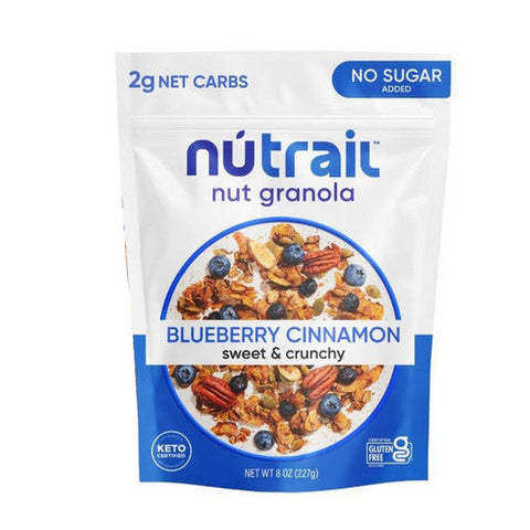 Nutrail, Keto Blueberry Cinnamon Nut Granola, 8 Oz(Case Of 6) Nutrail