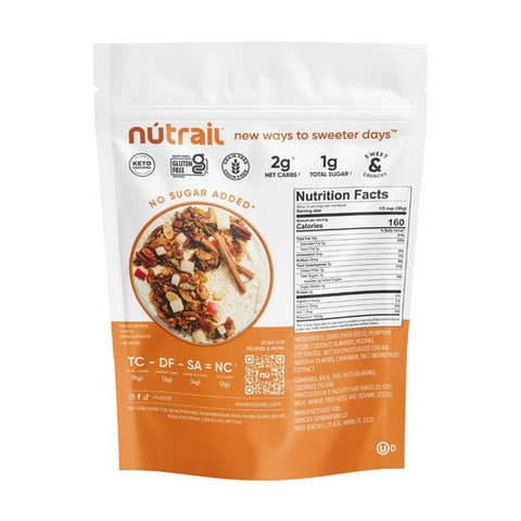 Nutrail, Cinnamon Pecan Nut Granola, 8 Oz(Case Of 6)