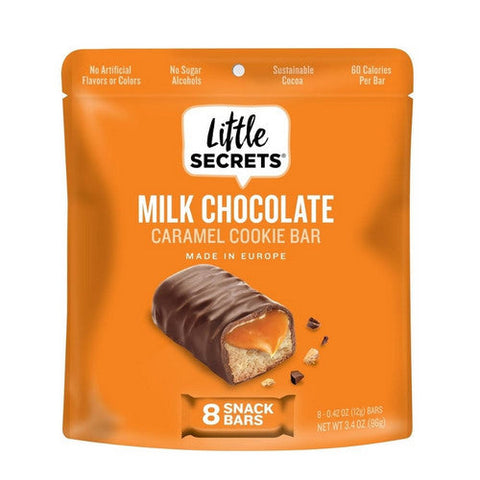 Little Secrets Llc, Mini Chocolates Cookie Bars Creamy Caramel, 3.4 Oz(Case Of 6) Little Secrets Llc