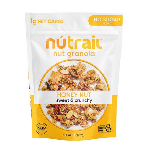 Nutrail, Keto Nut Granola Honey Nut, 8 Oz(Case Of 6) Nutrail