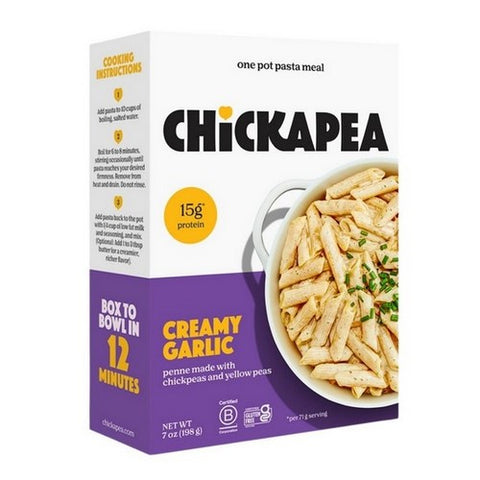 Chickapea, Oragnic Pasta Dish Creamy Garlic, 7 Oz(Case Of 6)