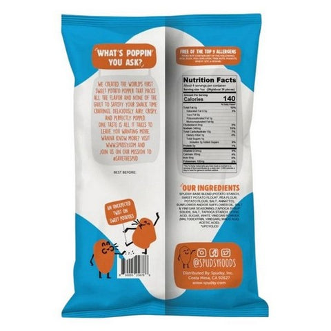 Spudsy, Sweet Potato Poppers Salt And Vinegar, 4 Oz(Case Of 9)