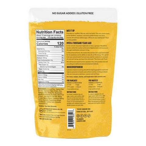 Lakanto, Pancake And Waffle Mix, 16 Oz(Case Of 8)