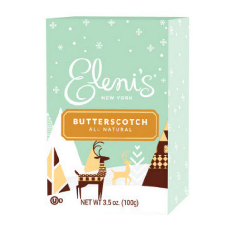 Elenis Cookies, Holiday Box Butterscotch Cookies, 3.5 Oz(Case Of 6)