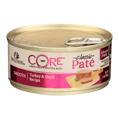 Wellness, Classic Core Pate Turkey And Duck Cat Food, 5.5 Oz (Case Of 24) Wellness
