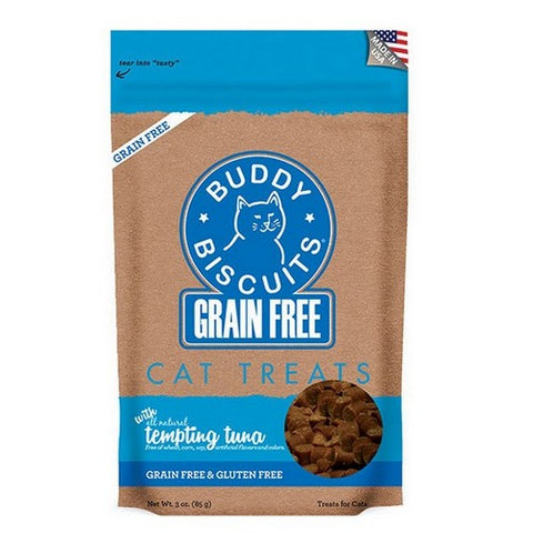 Buddy Biscuits, Cat Treats Tempting Tuna Grain Free, 3 Oz (Case Of 12)