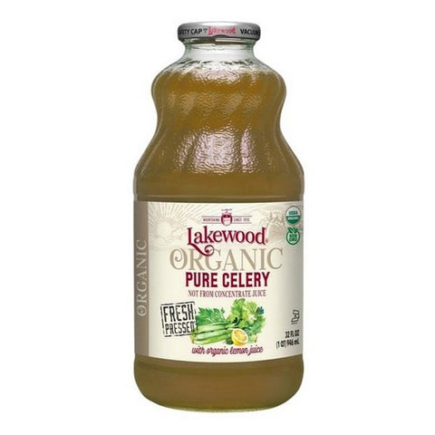 Lakewood Organic, Organic Pure Celery Juice, 32 Oz (Case Of 6)
