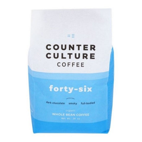 Counter Culture, Organic Forty Six Blend Whole Bean Coffee, 24 Oz (Case Of 6)