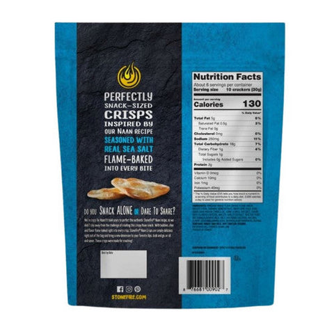 Stonefire, Sea Salt Naan Crisps, 6 Oz (Case Of 12) Stonefire