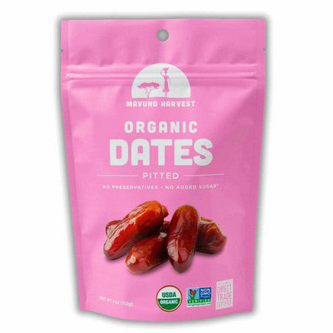 Mavuno Harvest, Organic Pitted Dates, 4 Oz (Case Of 6) Mavuno Harvest