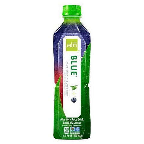 Alo, Blue Aloe Vera Plus Blueberry Juice, 16.9 Oz (Case Of 12)