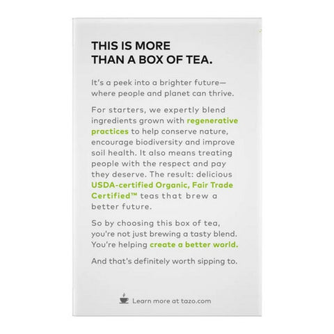 Tazo, Regenerative Organic Zen Tea, 16 Bags (Case Of 6)