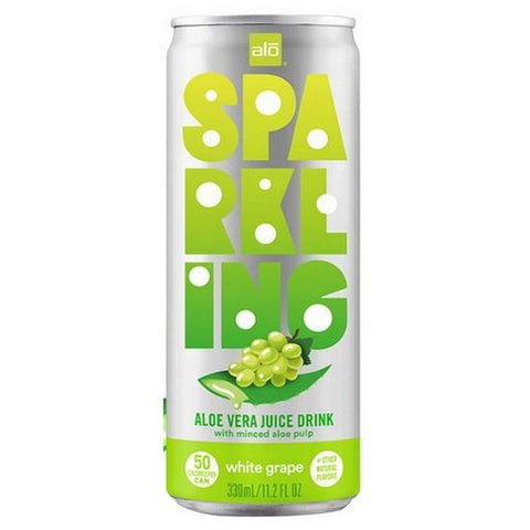 Alo, Sparkling White Grape Aloe Vera Juice, 11.2 Oz (Case Of 12)