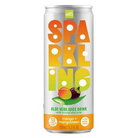 Alo, Sparkling Mango Mangosteen Aloe Vera Juice, 11.2 Oz (Case Of 12)