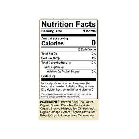 Saint James Brands Llc, Organic Black Tea Blood Orange And Hibiscus, 16.9 Oz (Case Of 12)