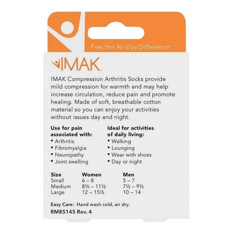 Brownmed, Arthritis Socks Compression Calf High Large Gray Closed Toe, 1 Count