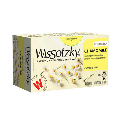Wissotzky, Chamomile Tea, 20 Bags(Case Of 6) Wissotzky