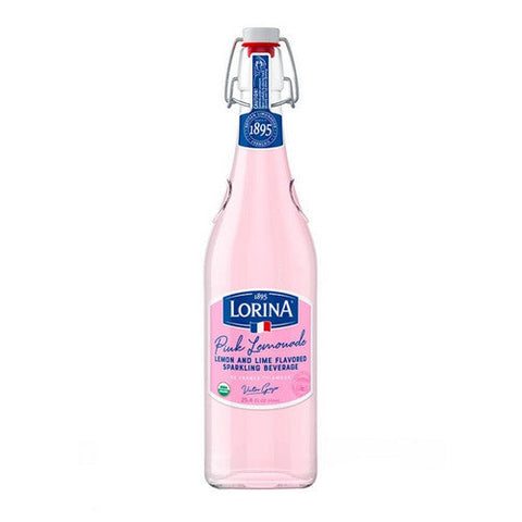 Lorina, Pink Lemonade Artisanal Sparkling Beverage, 25.4 Oz(Case Of 12) Lorina