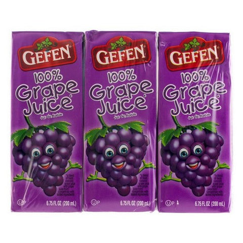 Gefen, Grape Juice Box Brick Pack, 20.25 Oz(Case Of 9)