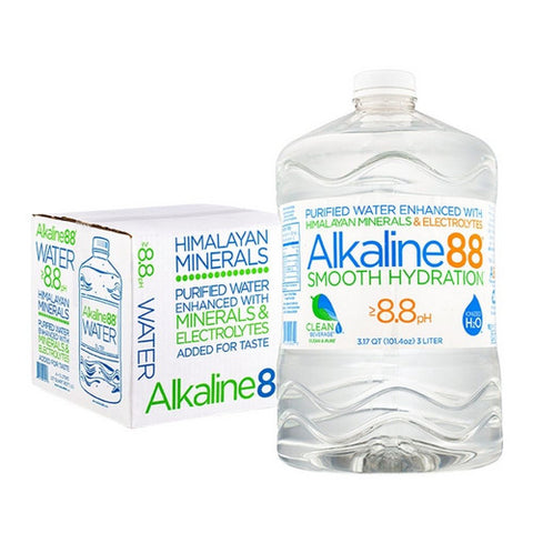 Alkaline88, Purified Water 8.8 PH, 3 Litre(Case Of 4)