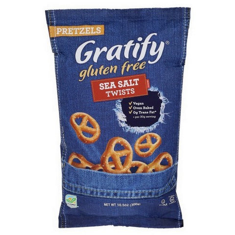 Gratify, Pretzel Twists Sea Salt, 10.5 Oz(Case Of 6)