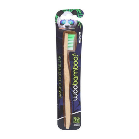 Woo Bamboo, Adult Medium Toothbrush, 1 Count(Case Of 6) Woo Bamboo