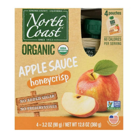 North Coast, Organic Honeycrisp Apple Sauce, 12.8 Oz(Case Of 6) North Coast