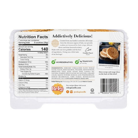 Reko, Pumpkin Spice Pizzelle, 7 Oz(Case Of 12)