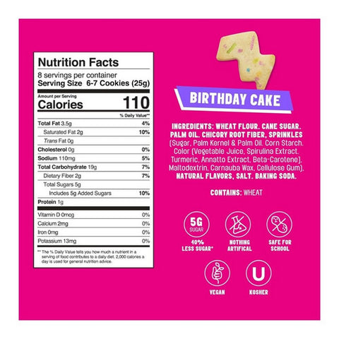 Mavericks, Birthday Cake Snacks, 7.04 Oz(Case Of 6)