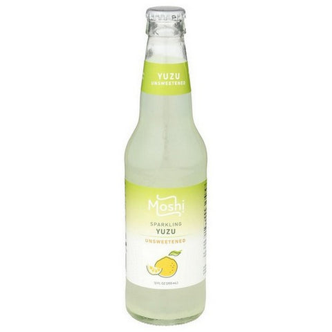Moshi, Yuzu Unsweeteded Sparkling Water Drink, 12 Oz(Case Of 12)