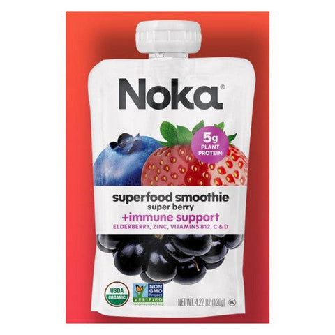 Noka, Smoothie Super Berry, 4.22 Oz(Case Of 6) Noka