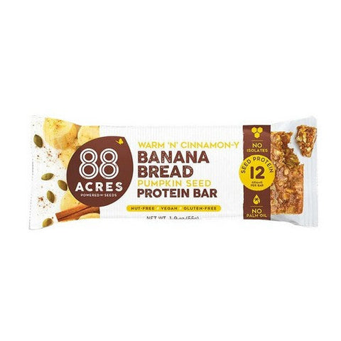 88 Acres, Banana Bread Protein Bar, 1.9 Oz(Case Of 9) 88 Acres