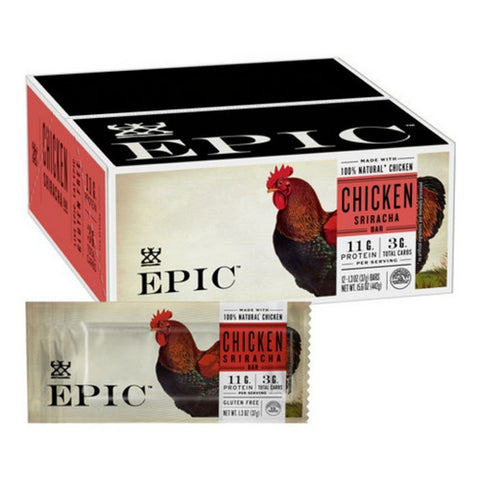 Epic Provisions, Chicken Sriracha Bar, 1.3 Oz(Case Of 12)