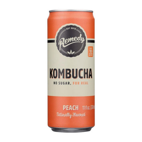 Kombucha Peach 11.2 Oz(Case Of 12) by Remedy