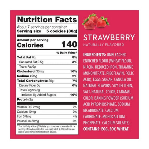 Reko, Pizzelle Strawberry Cookie, 7 Oz(Case Of 12)