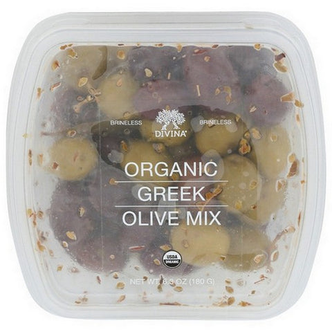 Divina, Organic Greek Olive Mix, 6.3 Oz(Case Of 6)