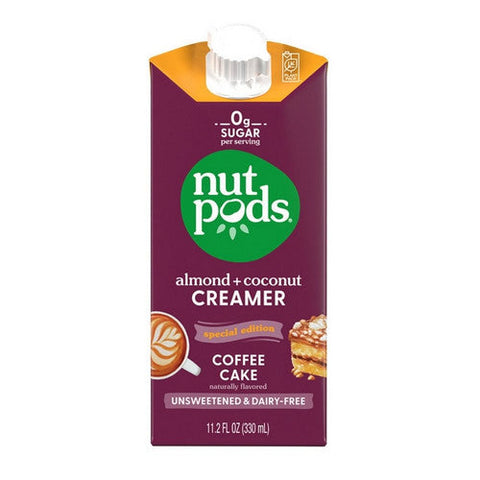 Nutpods, Creamer Unsweetened Coffee Cake, 11.2 Oz(Case Of 12) Nutpods
