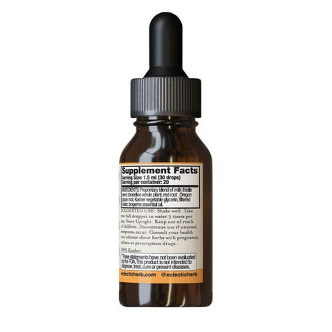 Eclectic Herb, Milk Thistle-Dandelion, Tangerine 1 Oz Alcohol free